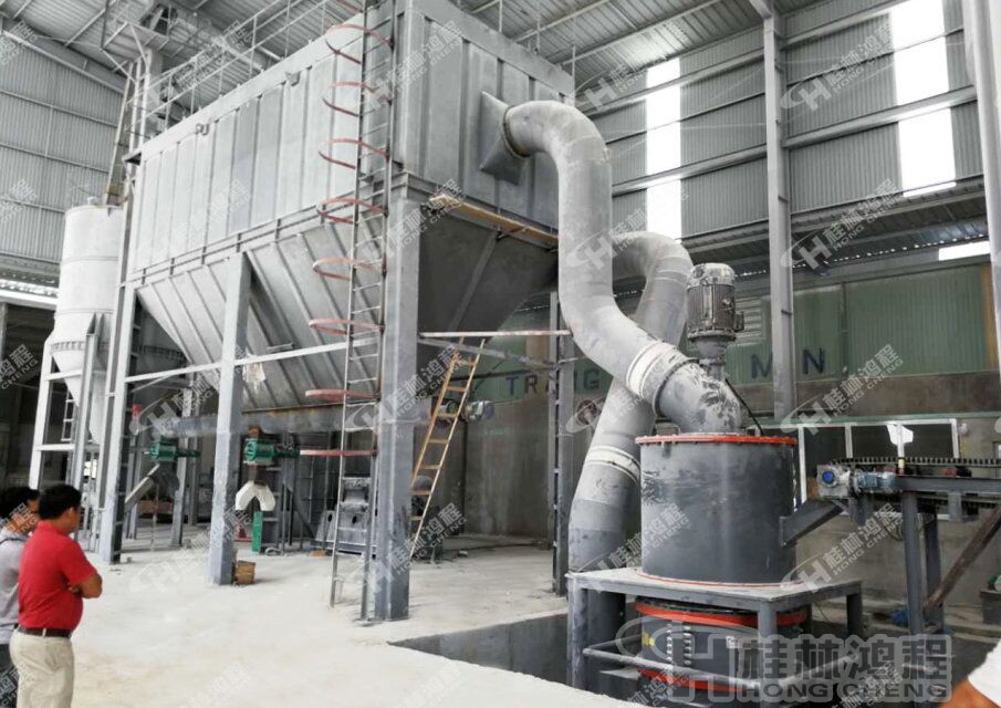 桂林鴻程白云石磨粉機，環(huán)保磨粉機-HCH超細(xì)環(huán)輥磨粉機環(huán)保設(shè)備